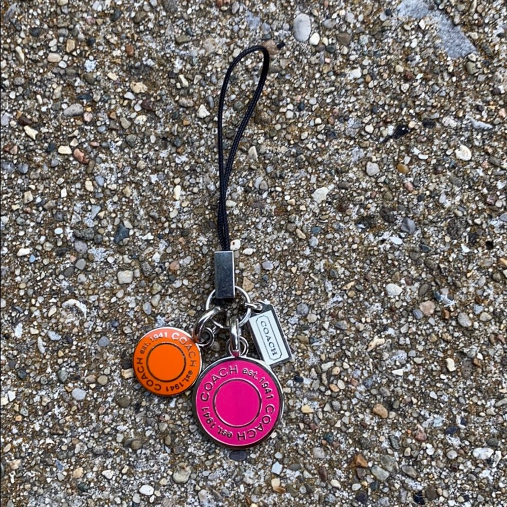 Coach phone/bag charm
